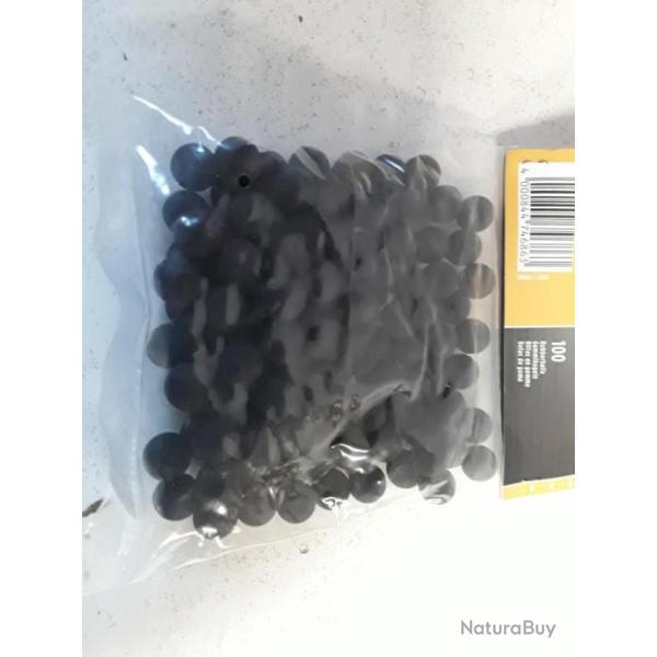 x100 billes caoutchouc Umarex T4E RUB 50 cal.50