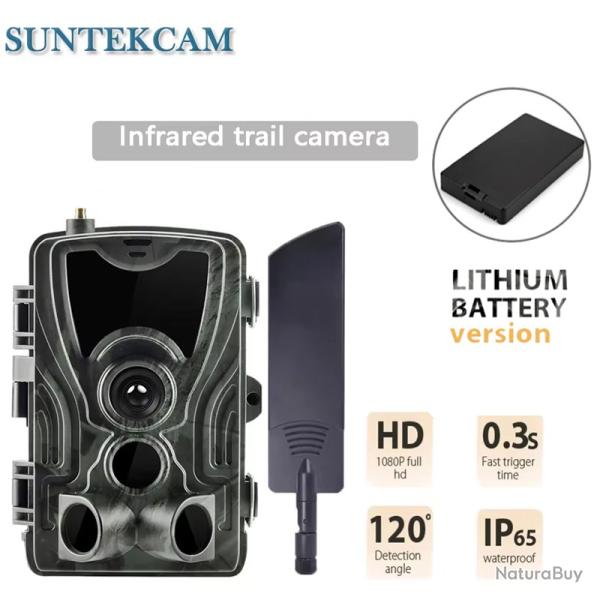 HC801LTELI-Camra de chasse sans fil, batterie au lithium 5000mAh