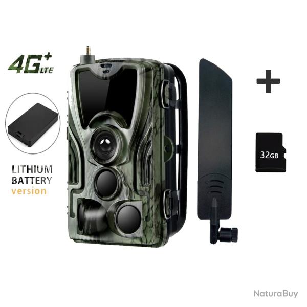 HC801LTELi-32G-Camra de chasse sans fil, batterie au lithium 5000mAh LIVRAISON GRATUITE