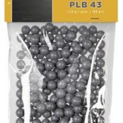 SACHET DE 100 BILLES SYNTHETIQUES PLINKING T4E PRACTICE PLB CAL. .43