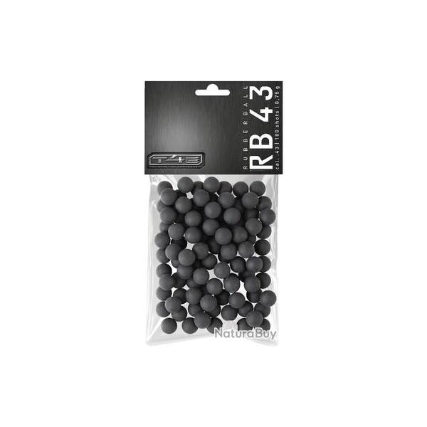SACHET DE 100 BILLES CAOUTCHOUC T4E PRAC-SERIES CAL. .43