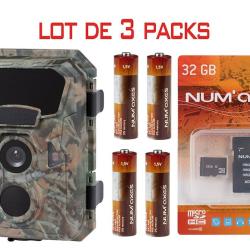 Lot de 3 pack pi&egrave;ge photographique NUM'AXES PIE1066 camo