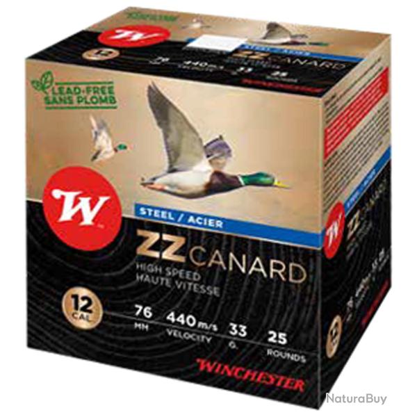 100 CARTOUCHES WINCHESTER ZZ CANARD ACIER - CAL. 12/76 n�5 3