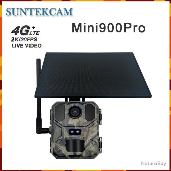 Camra de faune 4G intgre  nergie solaire 30MP 4K, Vision nocturne  LIVRAISON GRATUITE