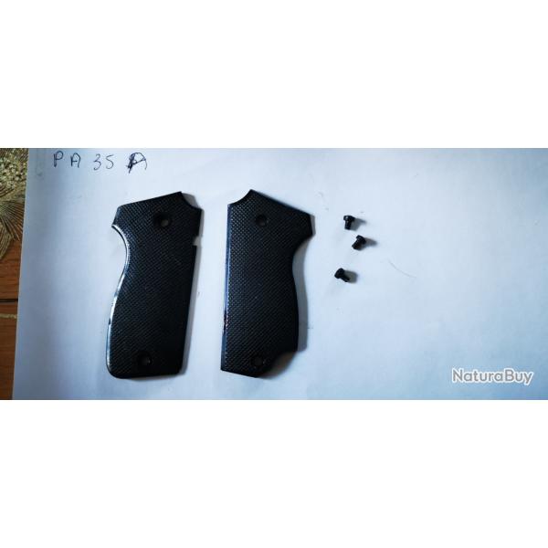 Plaquettes de crosse pour pistolet MAS 35 A avec 3 vis
