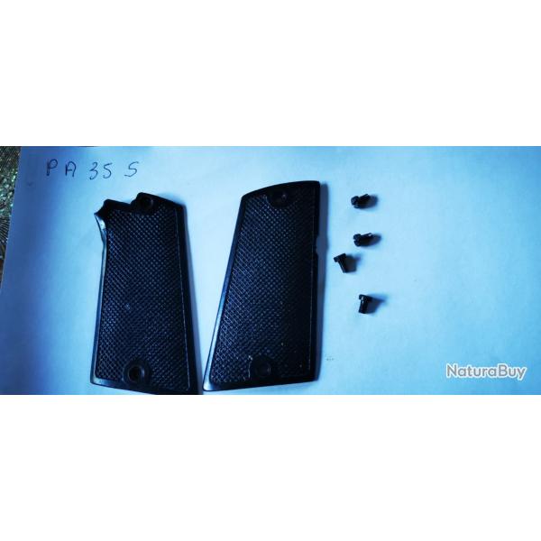 Plaquettes de crosse pour pistolet MAS 35 S avec 4 vis