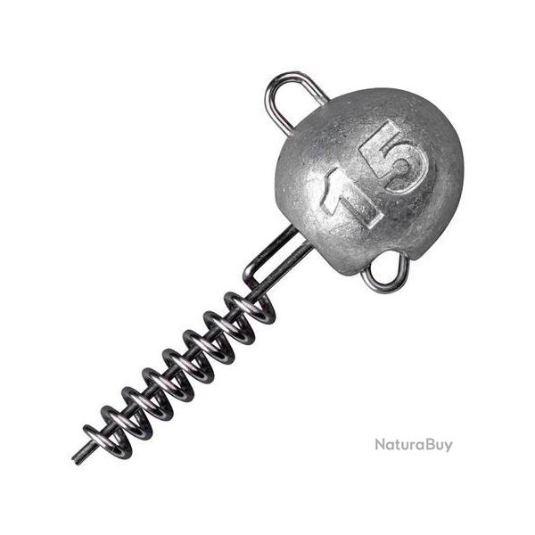 TETE PLOMBEE ZINC SCREW IN JIGHEAD PAR 2 10gr