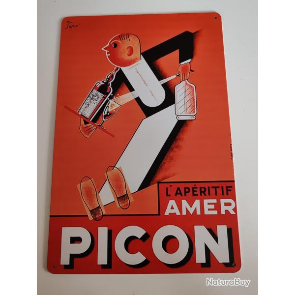 PLAQUE M�TAL VINTAGE "L APERITIF PICON"