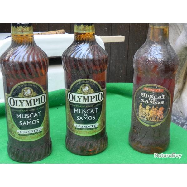 3 BOUTEILLES DE MUSCAT DE SAMOS ANCIENNES