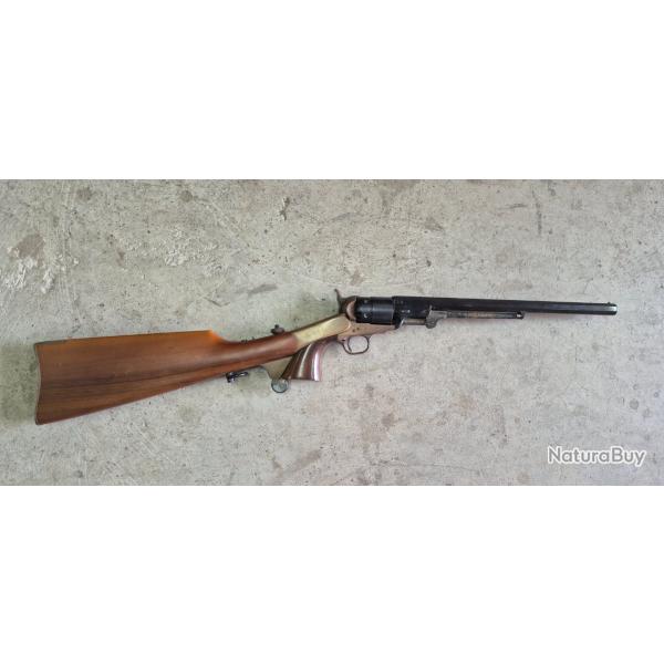 REVOLVER CAL 44 NAVY MOD 1851 AVEC SA CROSSE D'EPAULE