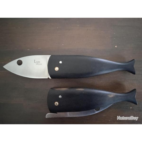 Couteau pliant, Loire-Ocean, manche en Eb�ne