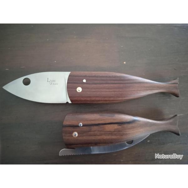 Couteau pliant, Loire-Ocean, manche en Palissandre