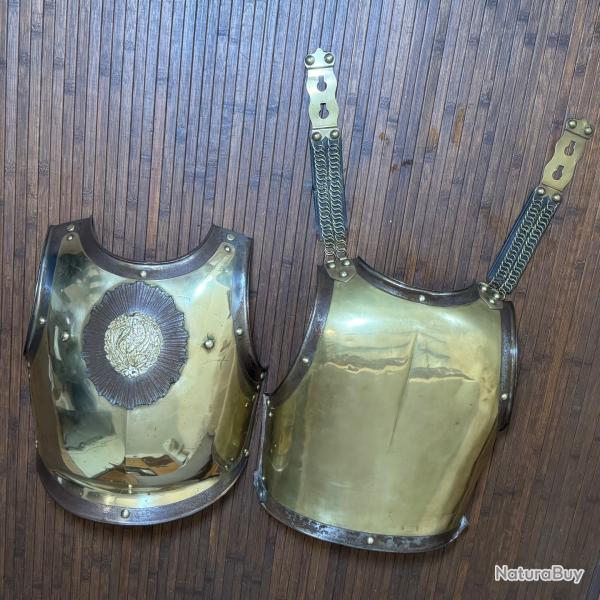 RARE CUIRASSE DE CARABINIER 1825 MANUFACTURE ROYALE DE KLINGENTHAL 1833
