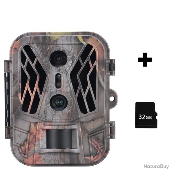 Camra de trane extrieure HC950A-32G 36MP 4K HD Vision nocturne - LIVRAISON GRATUITE !!