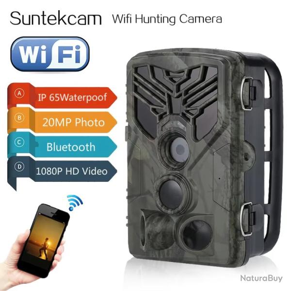 Camra de chasse Wi-Fi 830 avec contrle Bluetooth, 24MP 1080P LIVRAISON GRATUITE !