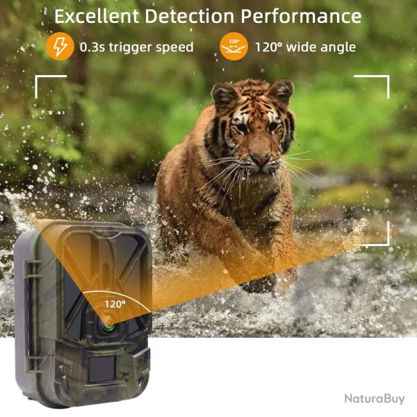 SUNTEKCAM APP Bluetooth + WiFi camra de chasse avec batterie Li 10000mAh