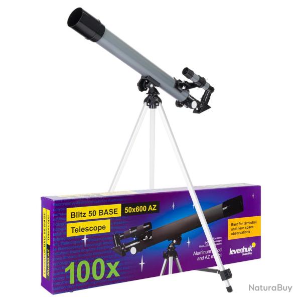 LEVENHUK - BLITZ 50 BASE - T�lescope R�fracteur 50/600 avec monture AZ1