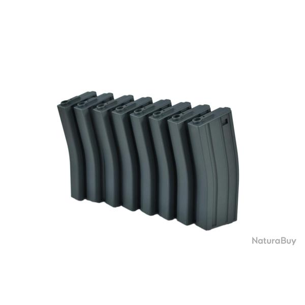 MAG Boite de 8 Chargeurs Mid-Cap 130BBs M4/M16 (BK) -