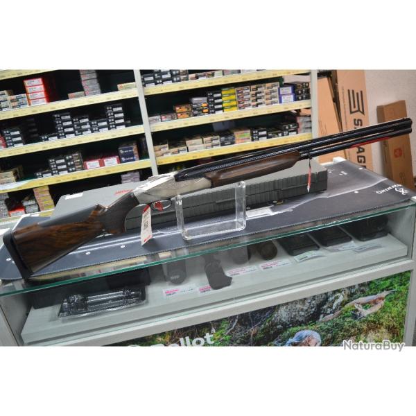 FUSIL SUPERPOSE BENELLI 828 SILVER CALIBRE 12/76 CANON DE 71 CM NEUF