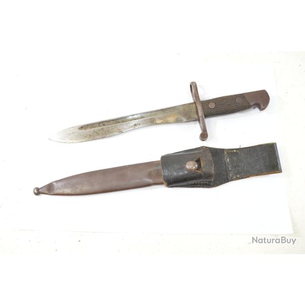 Baionnette machette espagnole mod�le 1941. Plaquettes bois. Mauser Espagnol. Espagne WW2