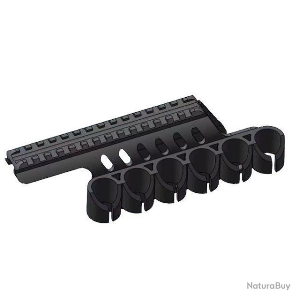 Montage rail picatinny et porte cartouche pour Fusil � pompe Remington 870