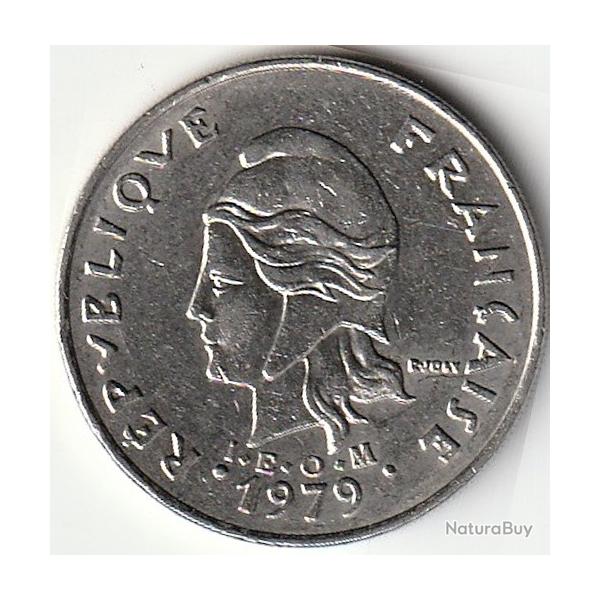 Pi�ce de Monnaie Polyn�sie fran�aise 20 francs  IEOM 1979