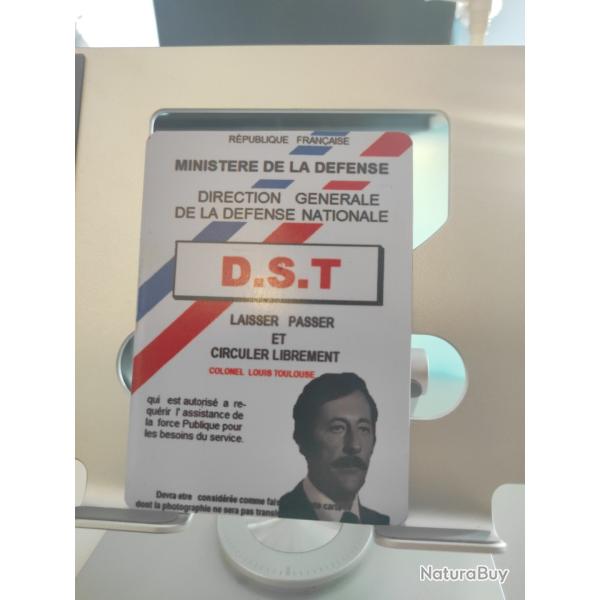 Carte DST colonel Toulouse le grand blond avec une chaussure noire