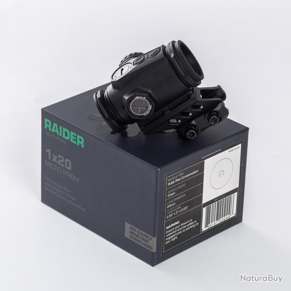 Raider tactique 1x20 prisme BRC/6 MOA 20mm Picatinny 6 MOA DOT Red- LIVRAISON GRATUITE