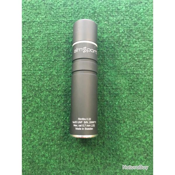 Silencieux AIMSPORT RIMFIRE II Calibre 22LR (max 5,7mm) en 1/2x20 UNF