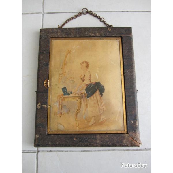 Miroir triptyque de Barbier L.B de 1876