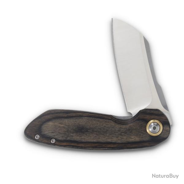 Couteau Rough Rider Bullfrog  Lame Wharncliffe Acier 440 Manche Pakkawood Linerlock RR2673