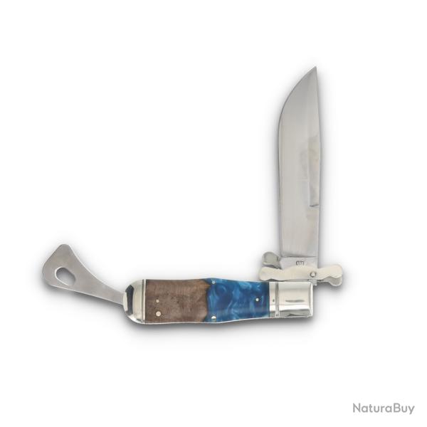 Couteau Rough Rider Pandora Swirl Lame Drop Point Acier 440 Manche Bois et R�sine Slipjoint RR2654