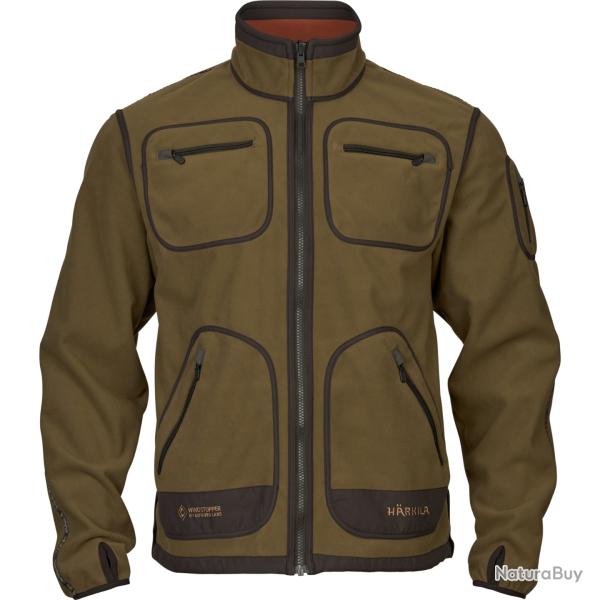 VESTE POLAIRE HARKILA KAMKO DARK OLIVE / ARABIANE SPICE TAILLE M NEUVE