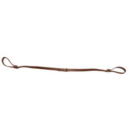 COUNTRY SELLERIE - BRETELLE CUIR PLEINE FLEUR DOUBLE LASSO PLATE