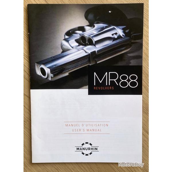 manuel originel du revolver  MR88X de chez Manurhin