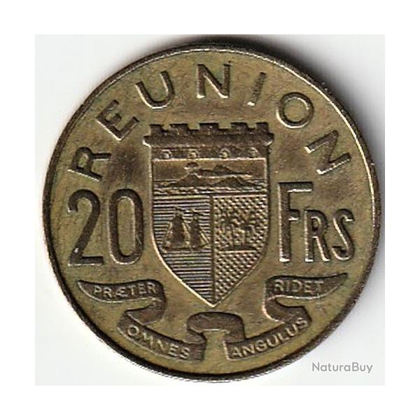 Pi�ce de Monnaie De La R�union 20 francs 1955 Rare recherch�e Qualit�