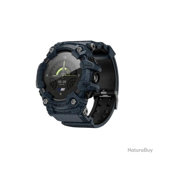 Montre Connecte Etanche Bluetooth Appels Cardio Oxygne Lampe Robuste Multisport Android iOS Bleu