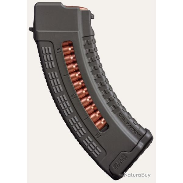 Chargeur Fab Defense Ultimag AK 30R - Noir - 30 coups - Lot de 4 -