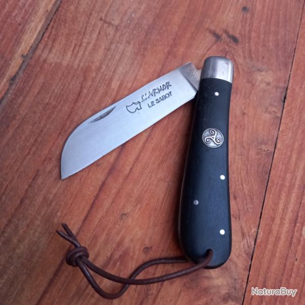 Joli Couteau R�gional London L ARMOR  Maison LE SABOT Manche en Bois D �b�ne