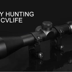 CVLIFE 3-9x40 HD R4 R&eacute;ticule Croix Lunette Liv Offerte Collier de 11 mm