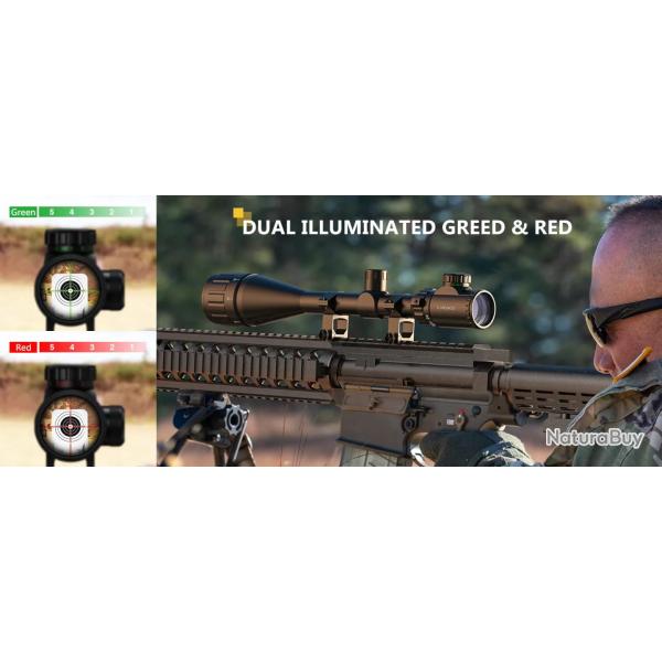 OFFRE SPECIALE NB CVLIFE 3-9x40 HD R4 R�ticule Croix Lunette Liv Offerte en relais Collier de 11 mm