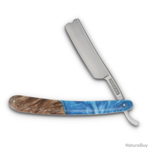 Couteau Rasoir Rough Ryder Pandora Swirl Razor Lame Acier 440 Manche Rsine Bleue RR2649