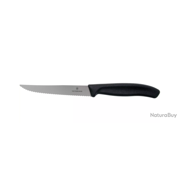 Victorinox 6.7233. Couteau steak Swiss Classic, pointu, noir