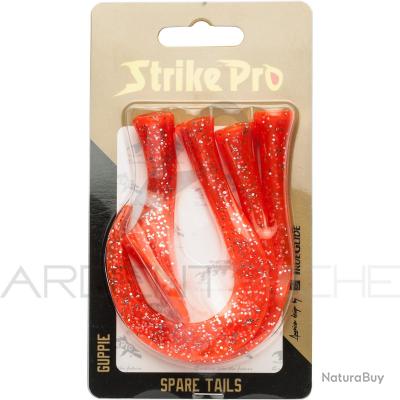 Queue de remplacement CWC Guppie Jr Orange gold glitter - Leurres durs ...