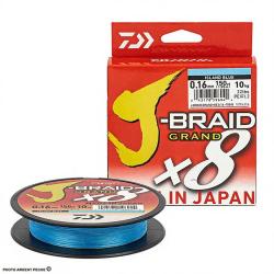 Tresse DAIWA J Braid Grand X8 Bleue 135m PE1.2 (&Oslash; 0.16mm)