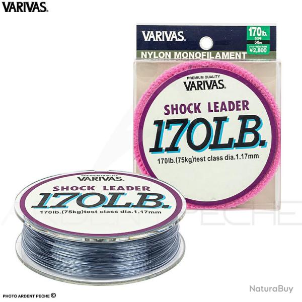 Fils nylon VARIVAS Shock leader 170lb