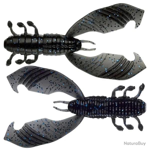 Leurre souple GUNKI Boogie craw vib 90 Black blue flk