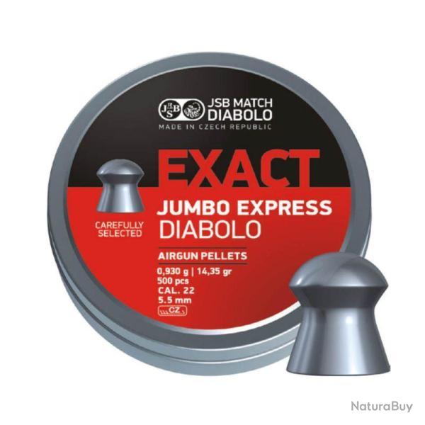 PLOMBS JSB EXACT JUMBO EXPRESS 5.52mm/0.930Gr x250