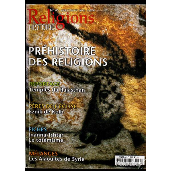 religions histoire 45 de 2012 , pr�histoire des religions , alaouites de syrie, temples rajasthan,