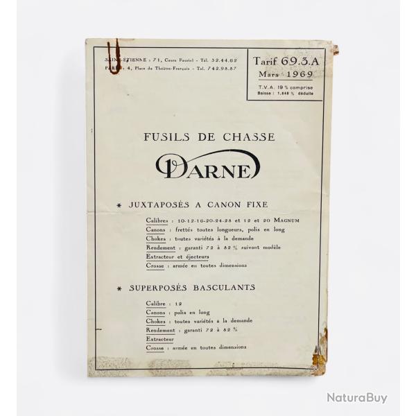Notice DARNE Tarif 69.3.A Occasion